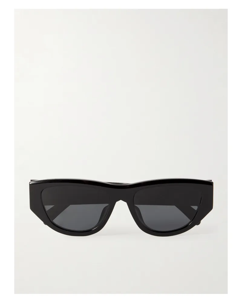 Celine Monochroms 01 Cat-eye Acetate Sunglasses - Black Black