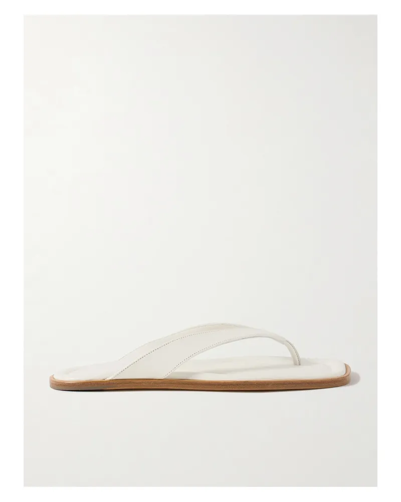 STAUD Dante Zehensandalen Aus Leder - Weiß Weiß