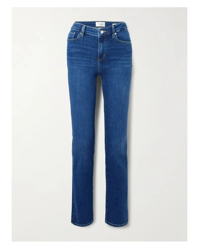 Frame Denim The Pencil Hoch Sitzende Skinny Jeans - Blau Blau