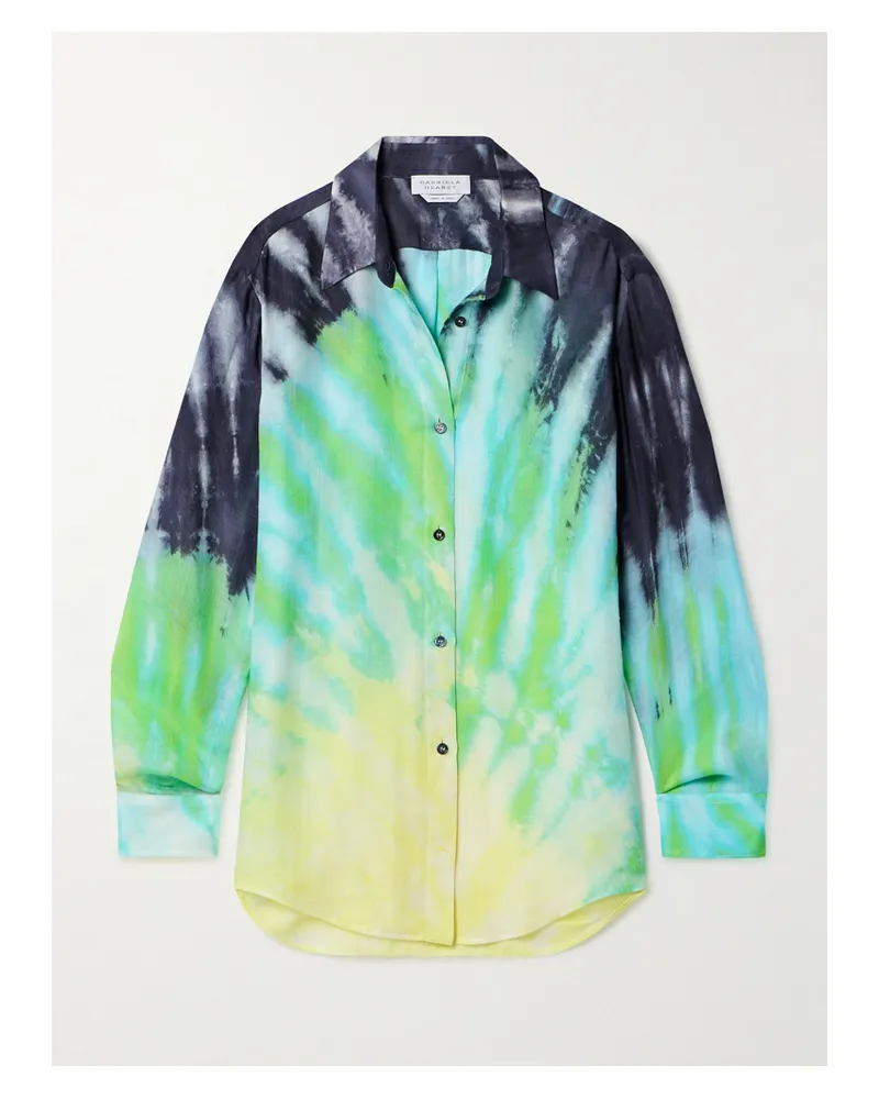 Gabriela Hearst Ferrara Hemd Aus Twill Aus Einer Mischung Aus Kaschmir, Seide Und Wolle Mit Batikmuster - Mehrfarbig Mehrfarbig