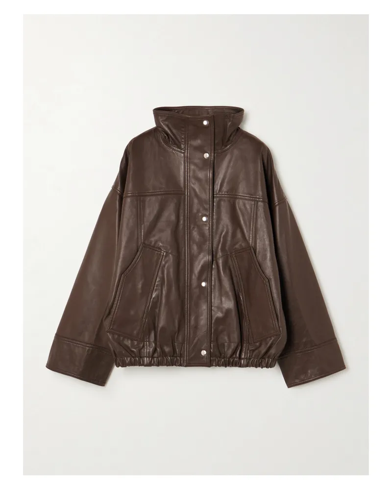 Róhe Lederjacke - Braun Braun