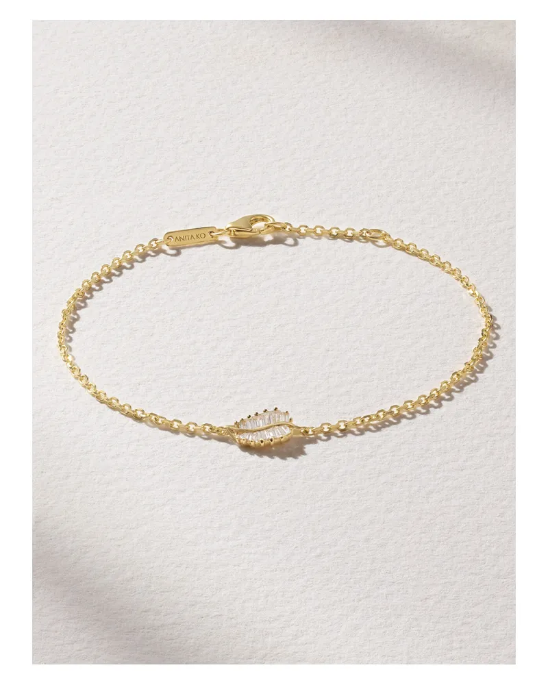 ANITA KO Palm Leaf Armband Aus 18 Karat Gold Mit Diamanten Gold