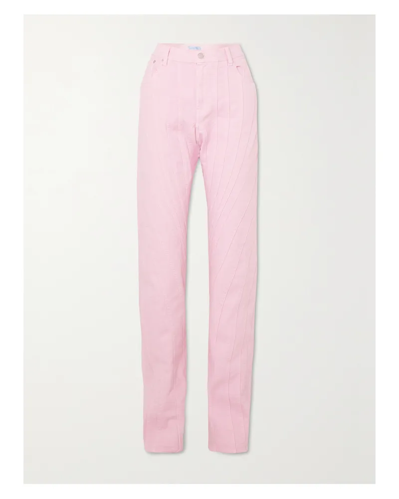 Thierry Mugler Jeans Mit Steppnähten - Pink Pink
