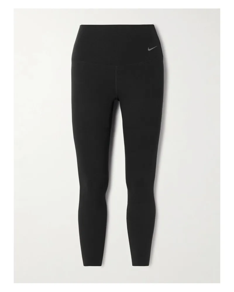Nike Zenvy Verkürzte Leggings Aus Dri-fit-infinasoft-material - Schwarz Schwarz