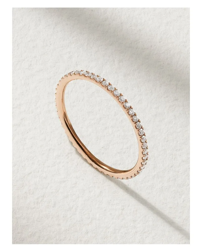Ileana Makri Thread Ring Aus 18 Karat Roségold Mit Diamanten Gold