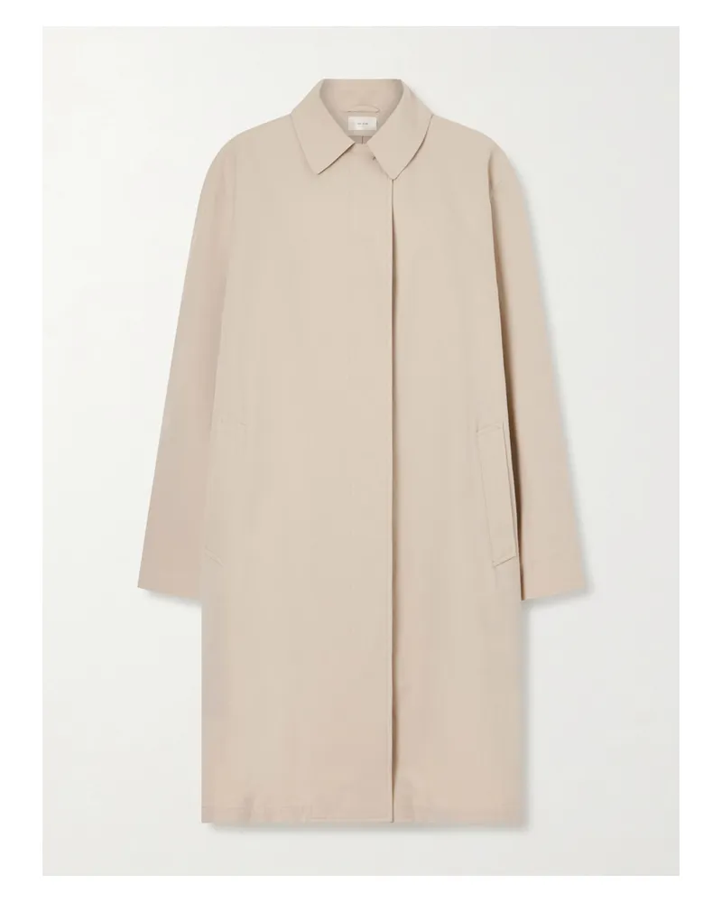 The Row Dayton Cotton Coat - Neutrals Neutrals