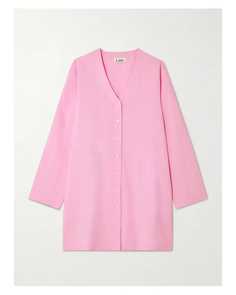 LIDO Minikleid Aus Popeline - Pink Pink