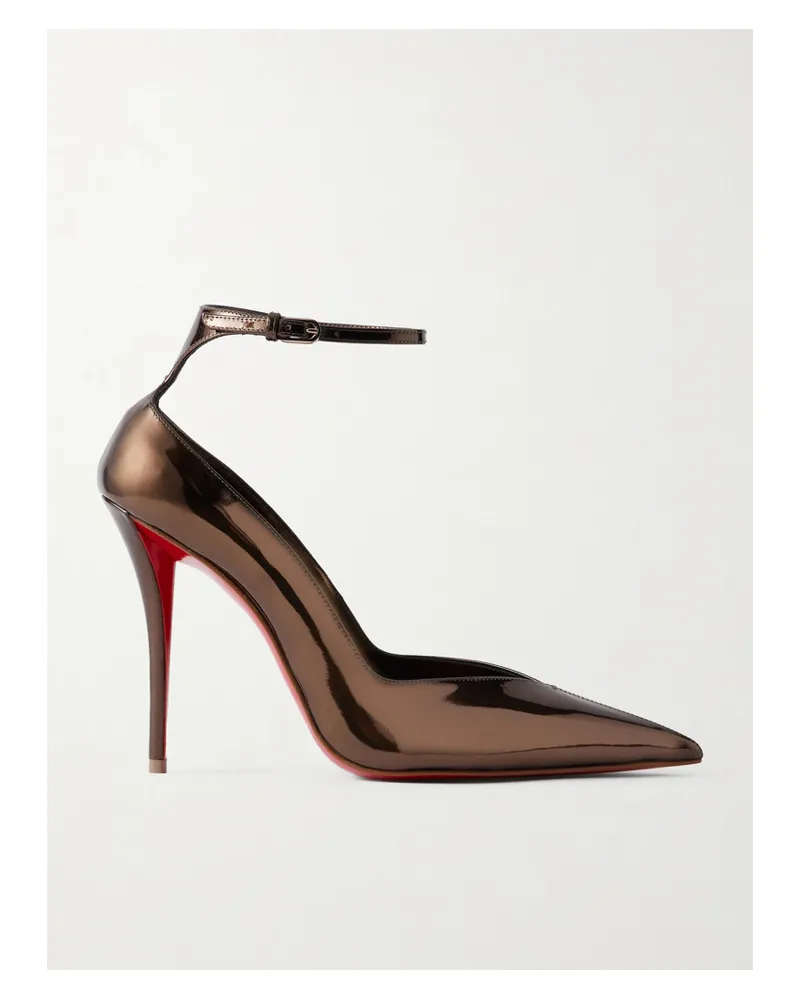 Christian Louboutin Erozee 100 Pumps Aus Metallic-leder Metallic