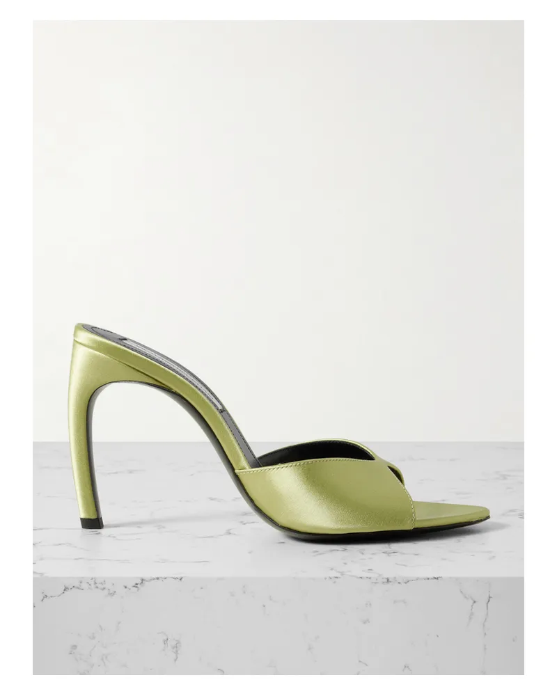 Victoria Beckham Mules Aus Satin - Grün Grün
