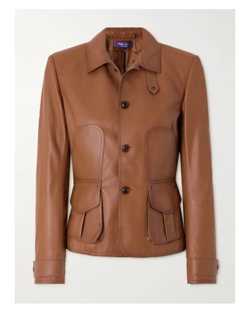 Ralph Lauren Naylor Lederjacke - Braun Braun