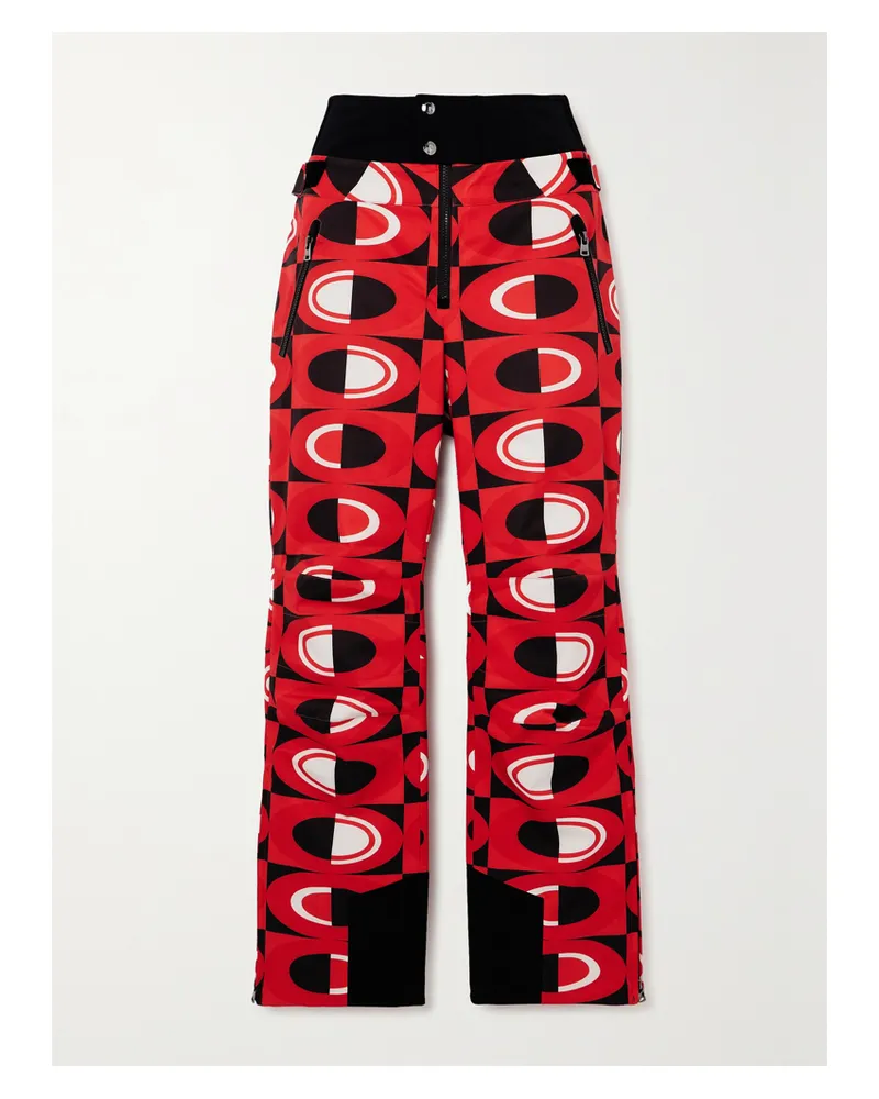 Bogner Maren Bedruckte Skihose Mit Geradem Bein - Rot Rot
