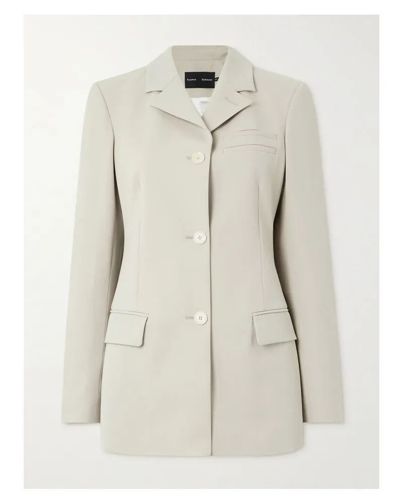 Proenza Schouler Lark Blazer Aus Einer Wollmischung - Grau Grau