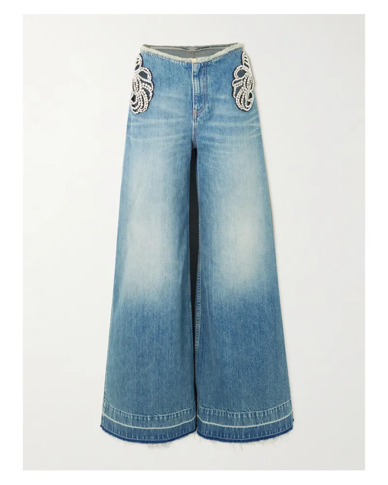 Stella McCartney Halbhohe Jeans Blau