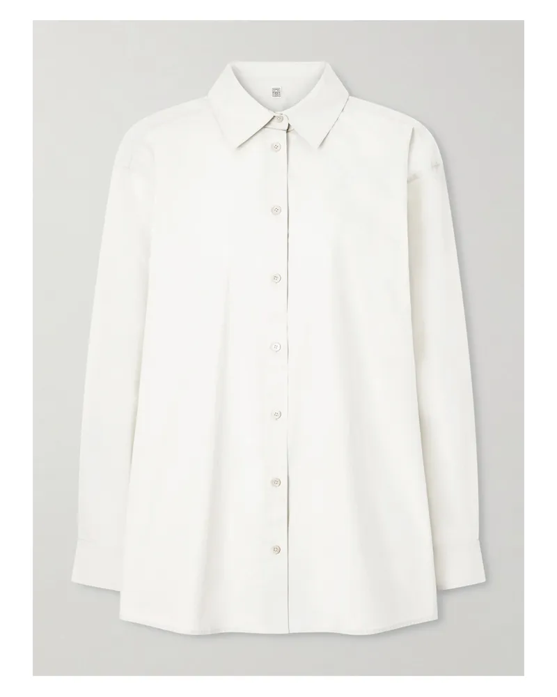 Totême Classic Hemd Aus Biobaumwolle - Wollweiß Wollweiß