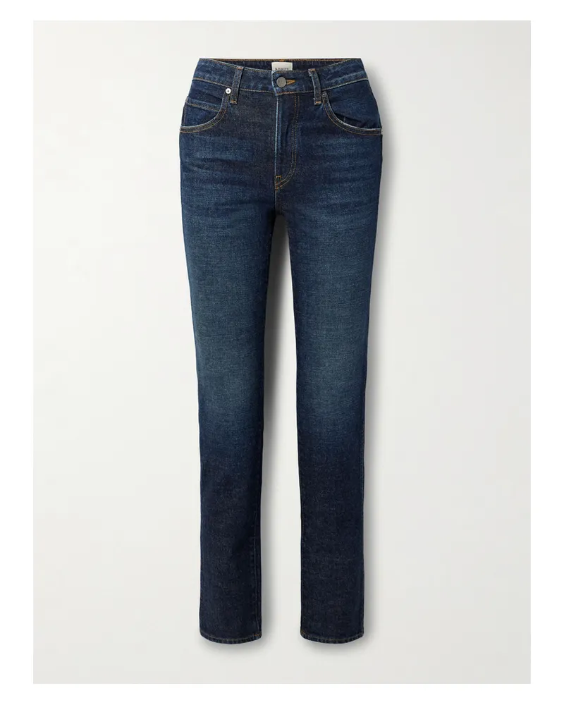 KHAITE Viv Hoch Sitzende Jeans Mit Schmalem Bein - Blau Blau