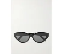 Triomphe Cat-eye Acetate Sunglasses - Black
