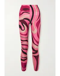 Emilio Pucci Leggings aus Bedrucktem Stretch-material Pink