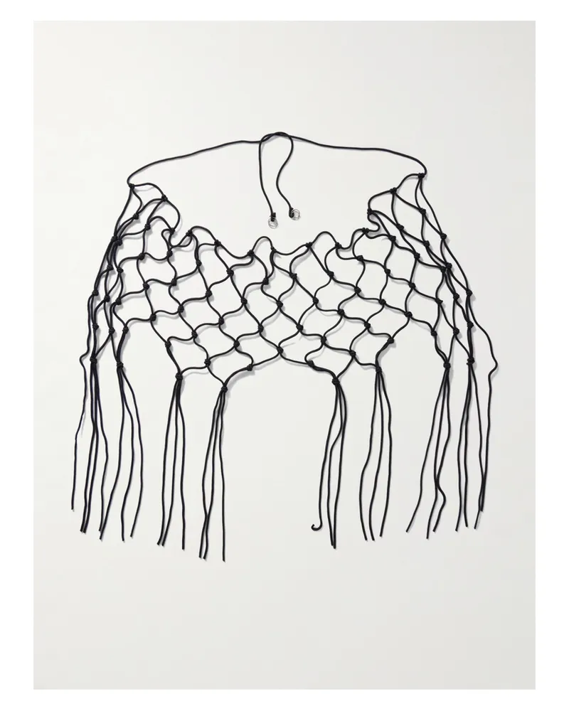 Deiji Studios Macramé Cord Belt - Black Black