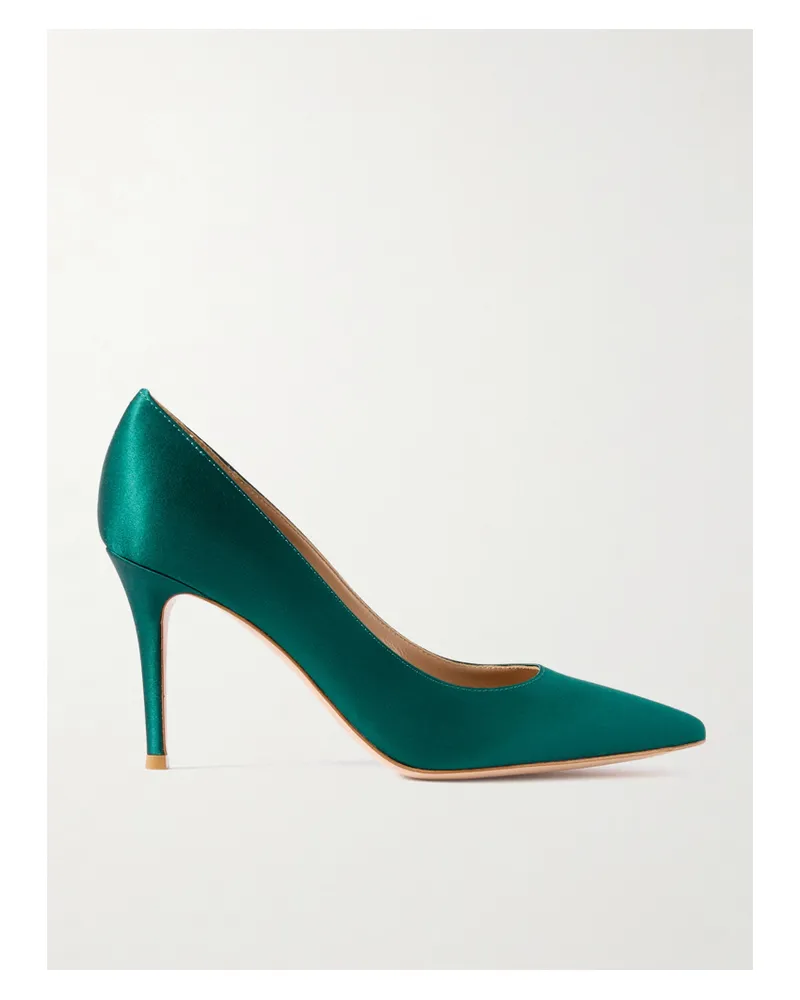 Gianvito Rossi Gianvito 85 Pumps Aus Satin - Grün Grün
