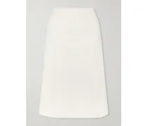 Sienna Cotton-blend Terry Midi Skirt - Neutrals