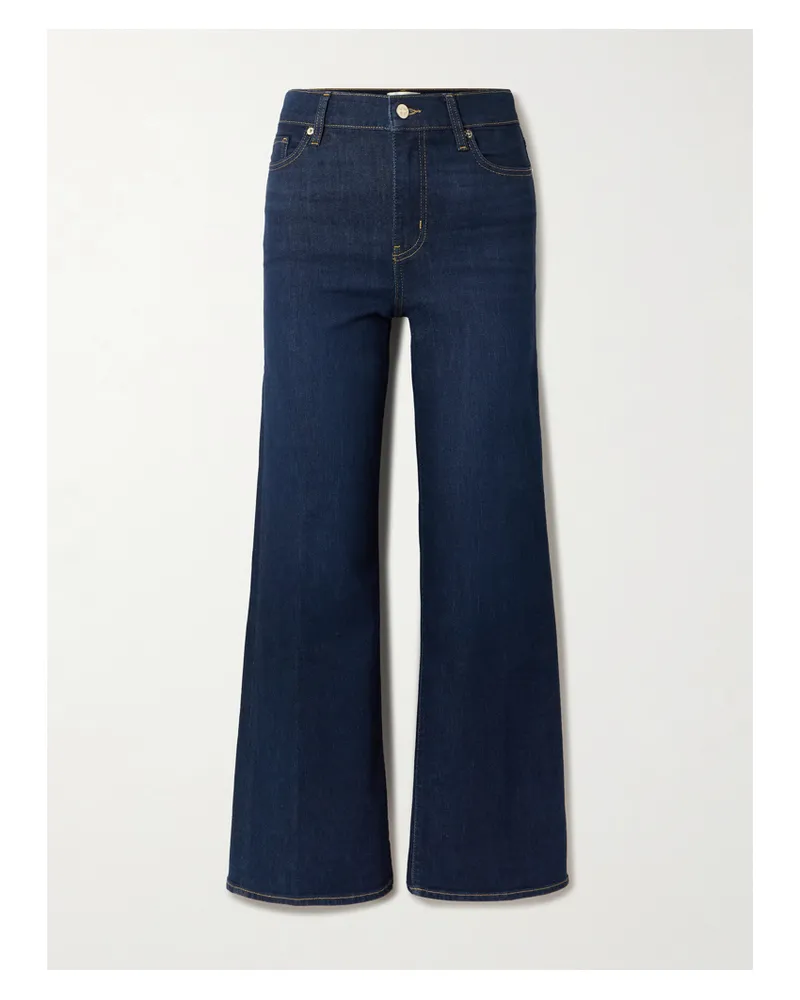 Frame Denim Le Slim Palazzo High-rise Wide-leg Jeans - Blue Blue