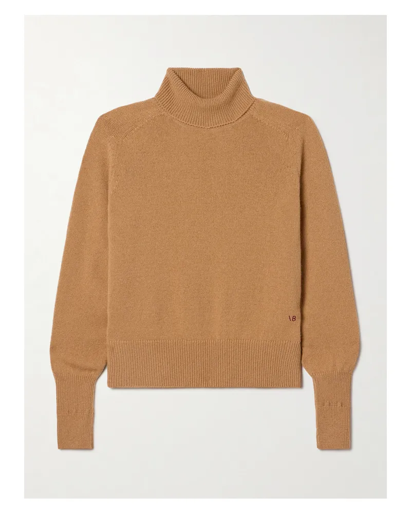 Victoria Beckham Rollkragenpullover Aus Wolle - Braun Braun