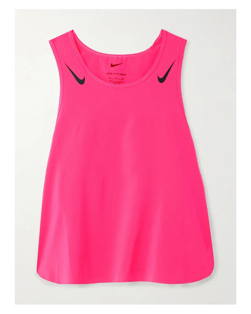 Nike Aeroswift Verkürztes Tanktop Aus Dri-fit Adv-material - Pink Pink