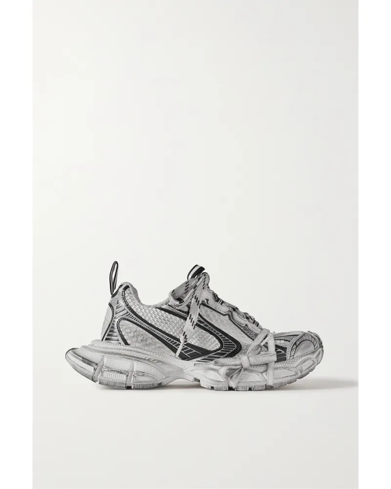 Balenciaga 3xl Mesh And Rubber Sneakers - White White