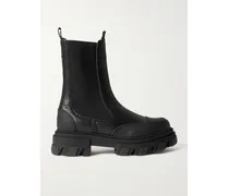 Chelsea Boots Aus Leder - Schwarz