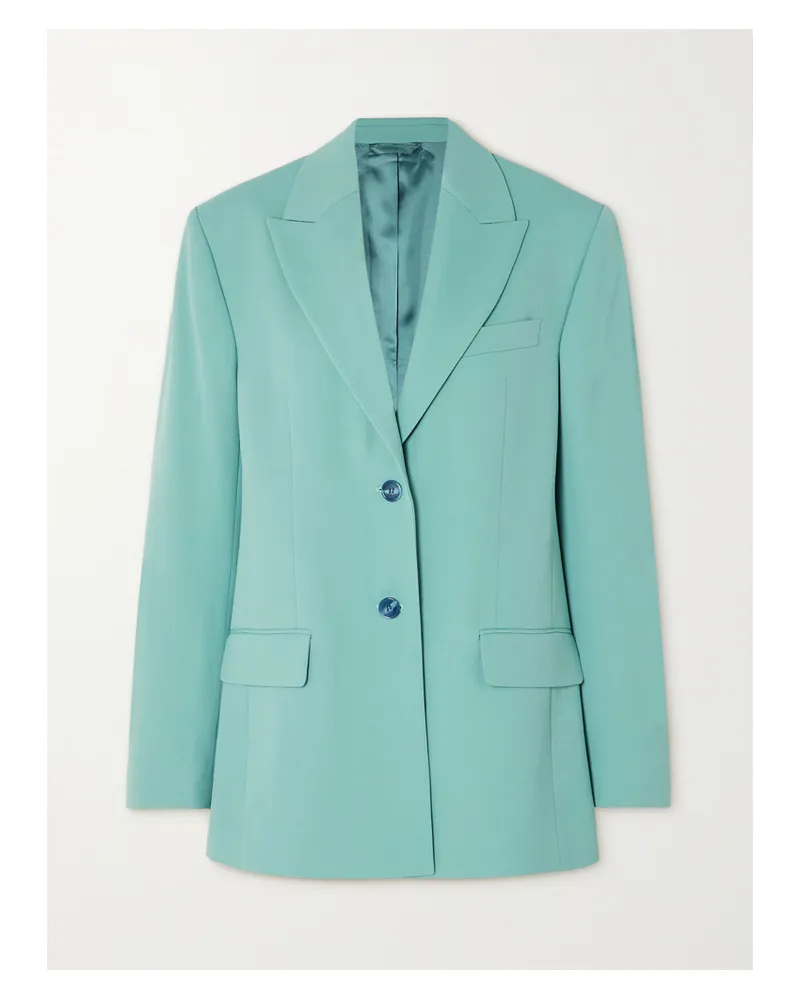 Acne Studios Net Sustain Blazer Aus Grain De Poudre Mit Recycelten Fasern - Blau Blau