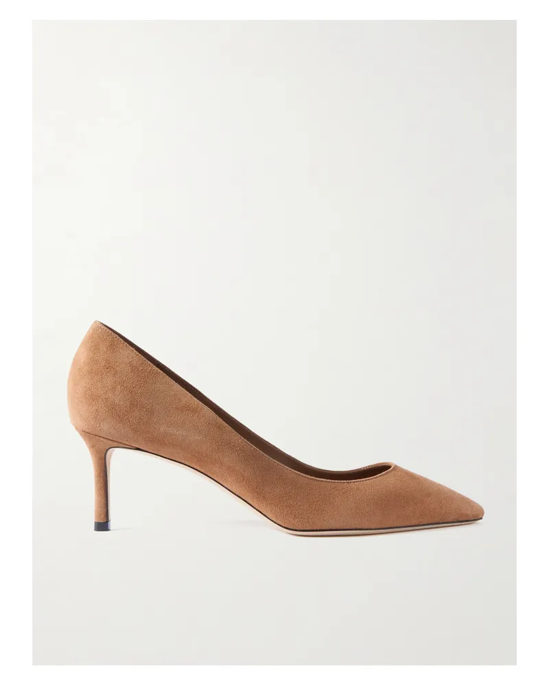 Jimmy Choo Romy 60 Suede Pumps - Brown Brown