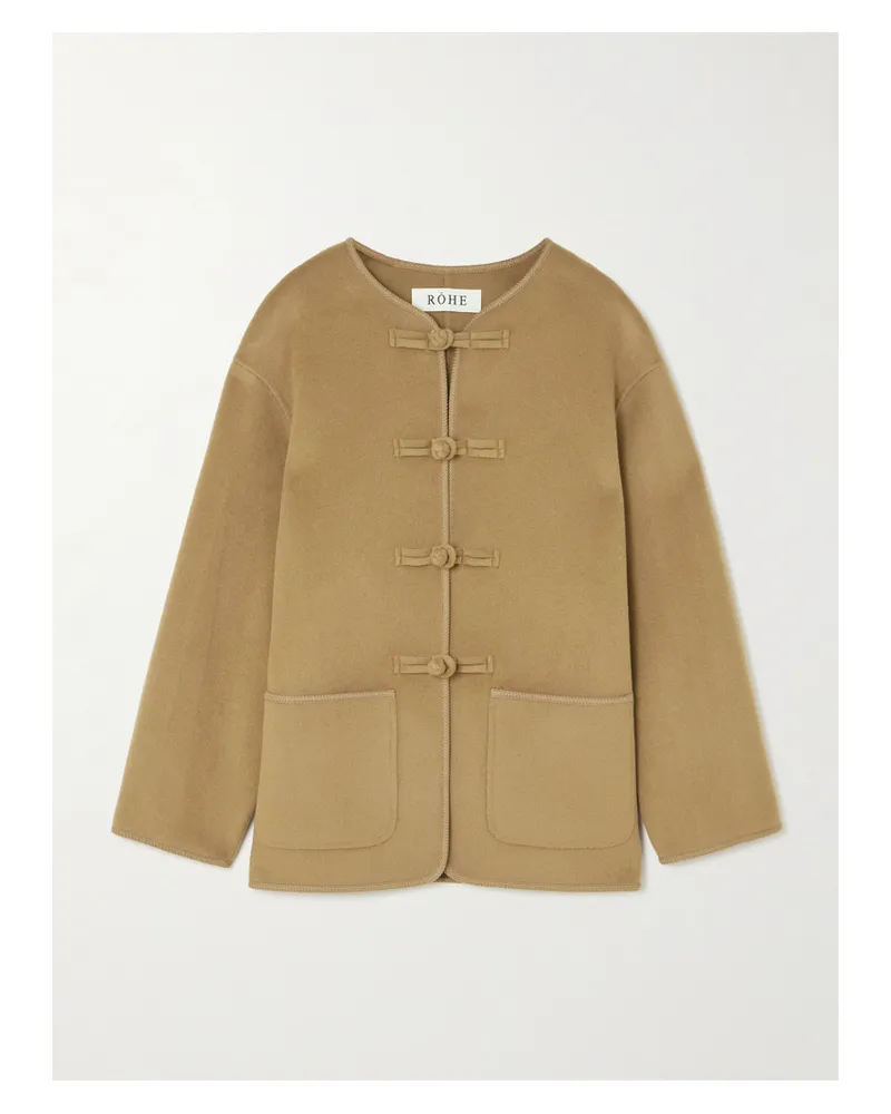 Róhe Marie Jacke Aus Einer Woll-kaschmirmischung - Braun Braun