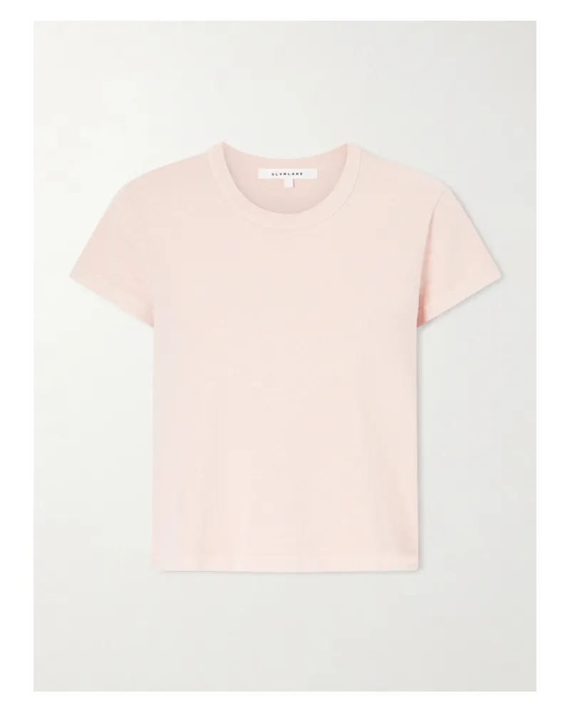 SLVRLAKE Easy Tee Cotton-jersey T-shirt - Pink Pink