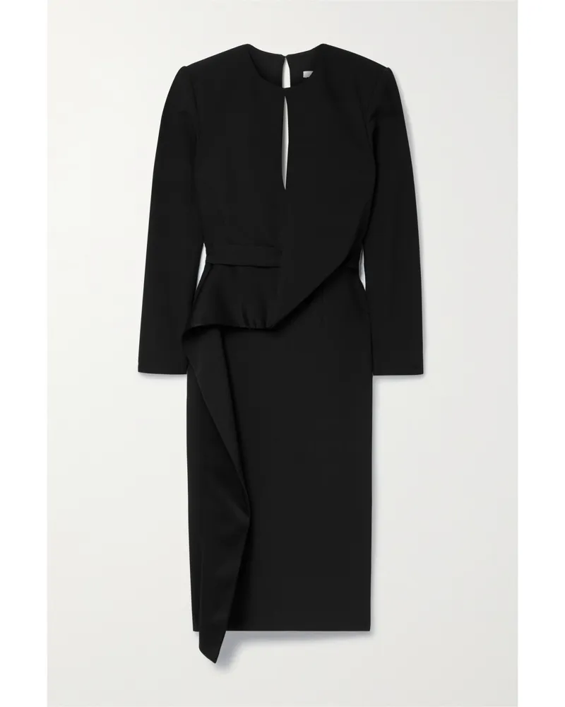 Safiyaa Dalia Midikleid Aus Cady - Schwarz Schwarz