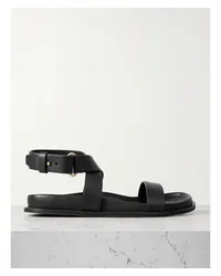 Totême Sandalen aus Leder Schwarz