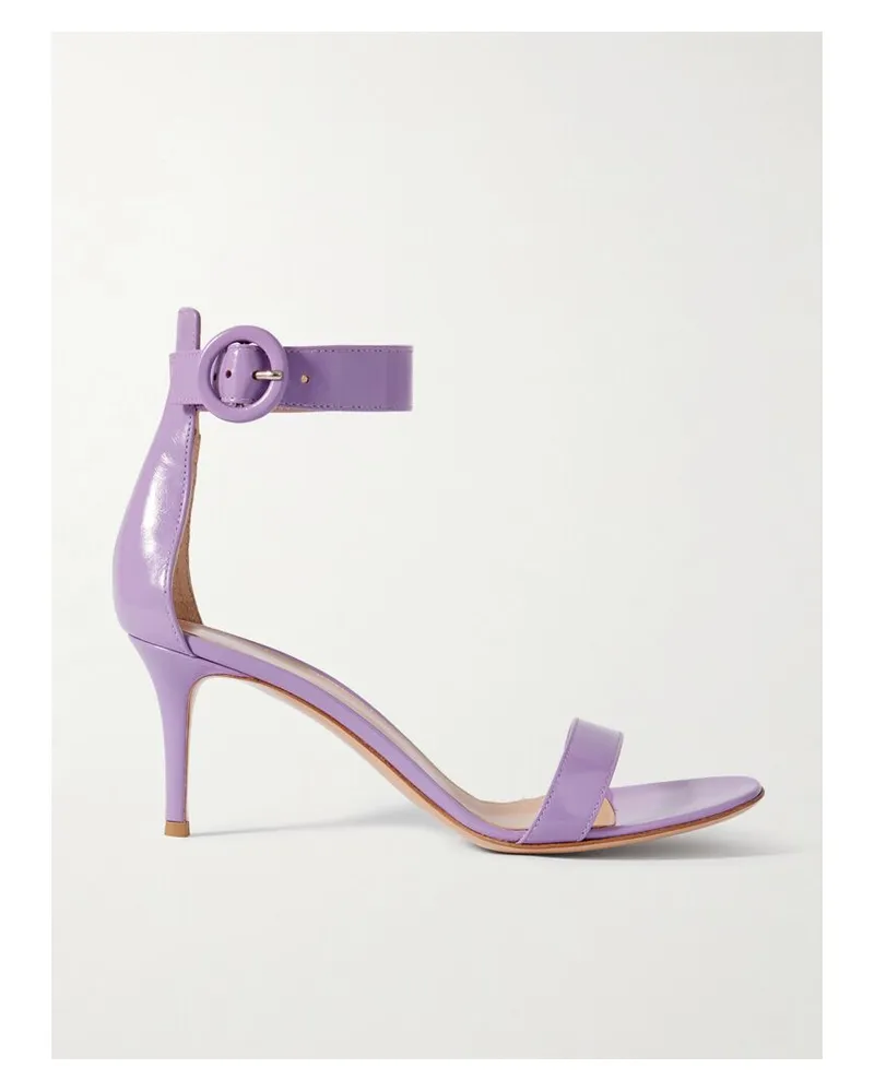 Gianvito Rossi Portofino 70 Sandalen Aus Leder - Lila Lila