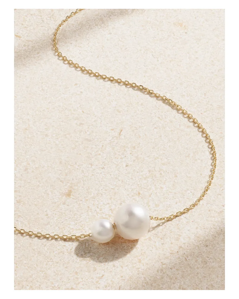 MIZUKI Kette Aus 14 Karat Gold Mit Perlen Gold