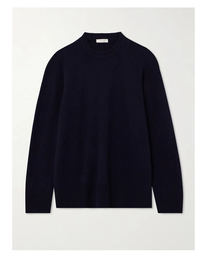 The Row Essentials Sibem Pullover Aus Einer Woll-kaschmirmischung - Blau Blau