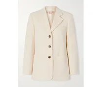 Wool-crepe Blazer - Off-white