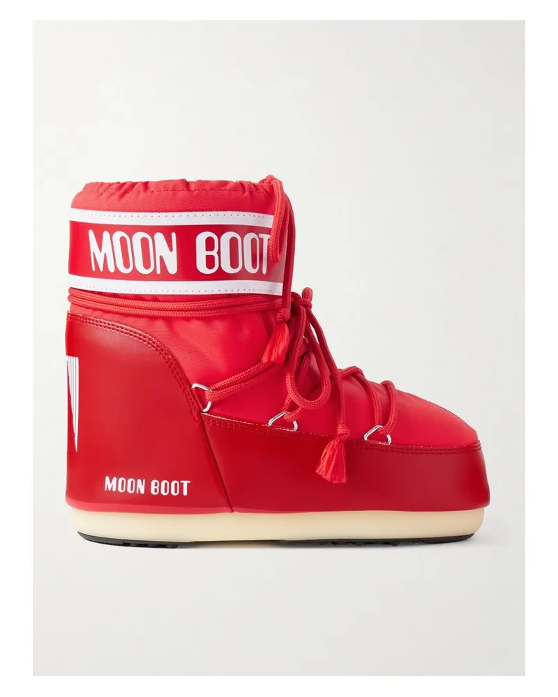 Moon Boot Icon Low Schneestiefel Aus Shell Und Kunstleder - Rot Rot