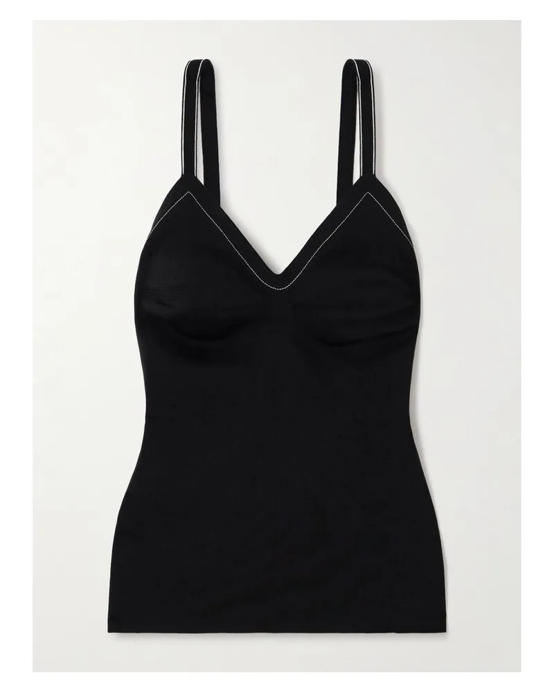 Carven Top Aus Seide - Schwarz Schwarz