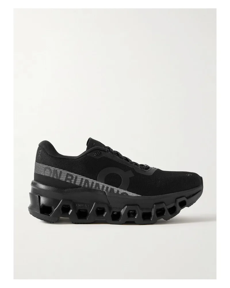 ON Cloudmonster 2 Sneakers Aus Mesh Mit Gummibesätzen - Schwarz Schwarz