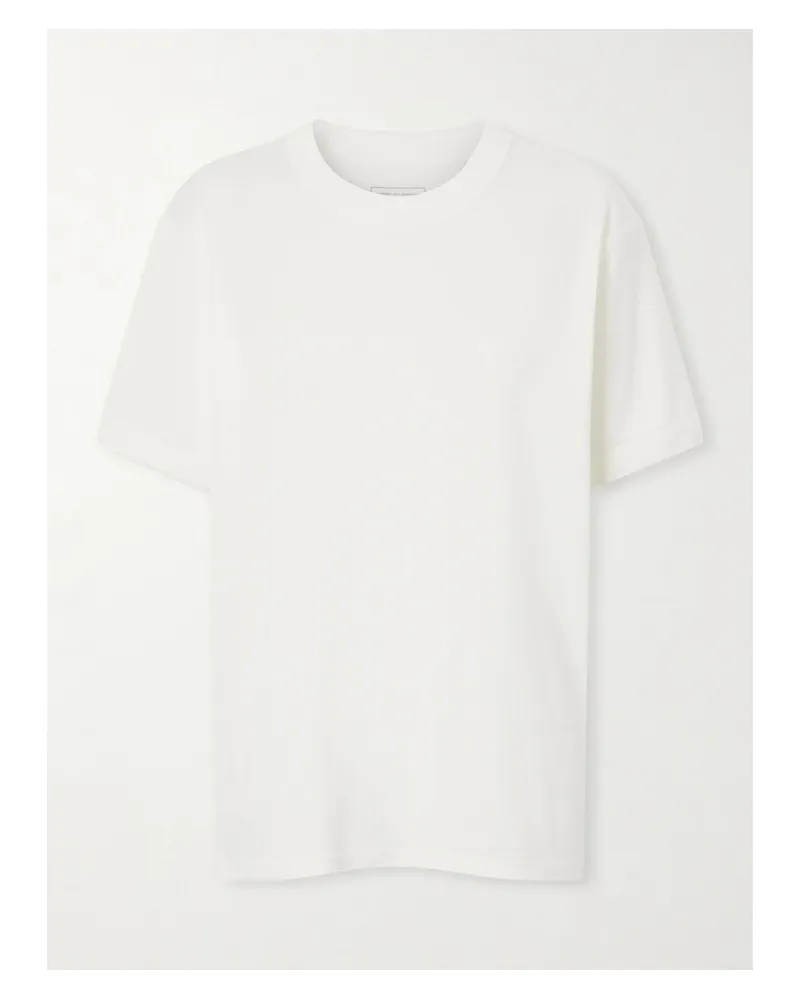 adidas Y-3 T-shirt Aus Baumwoll-jersey Mit Print - Weiß Weiß