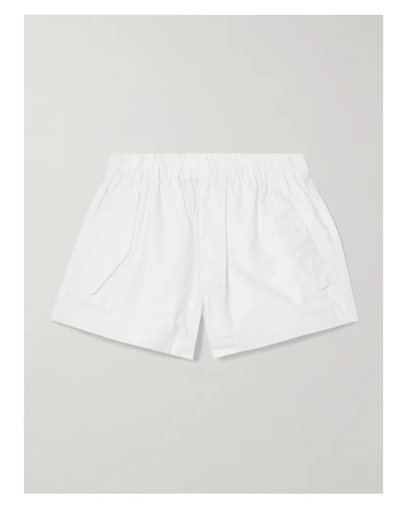 WARDROBE.NYC Beach Shorts Aus Shell Aus Einer Baumwollmischung - Weiß Weiß
