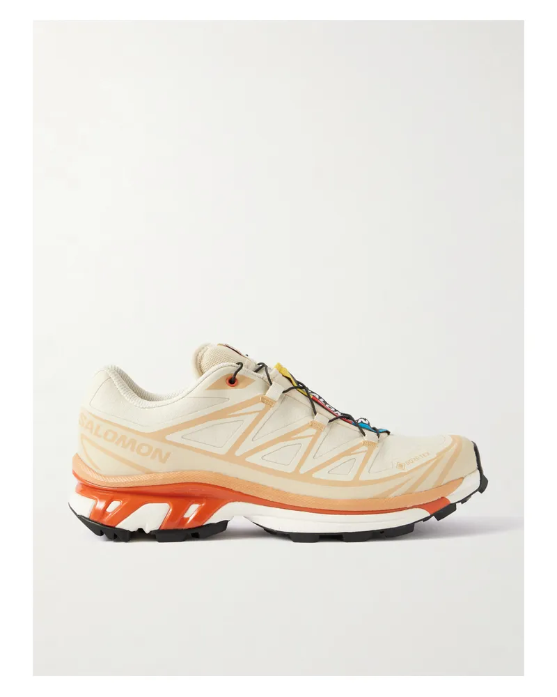 Salomon Xt-6 Sneakers Aus Gore-tex-mesh Mit Tpu-besätzen - Creme Creme