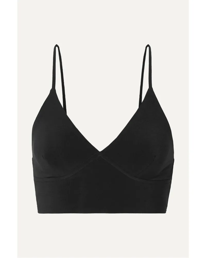 Norma Kamali Bustier aus Stretch-jersey Schwarz