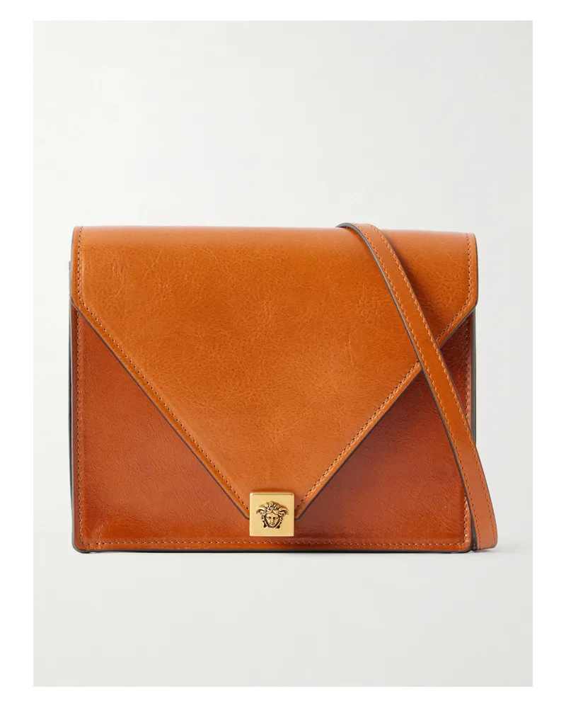 Versace Severine Leather Mini Bag - Brown Brown