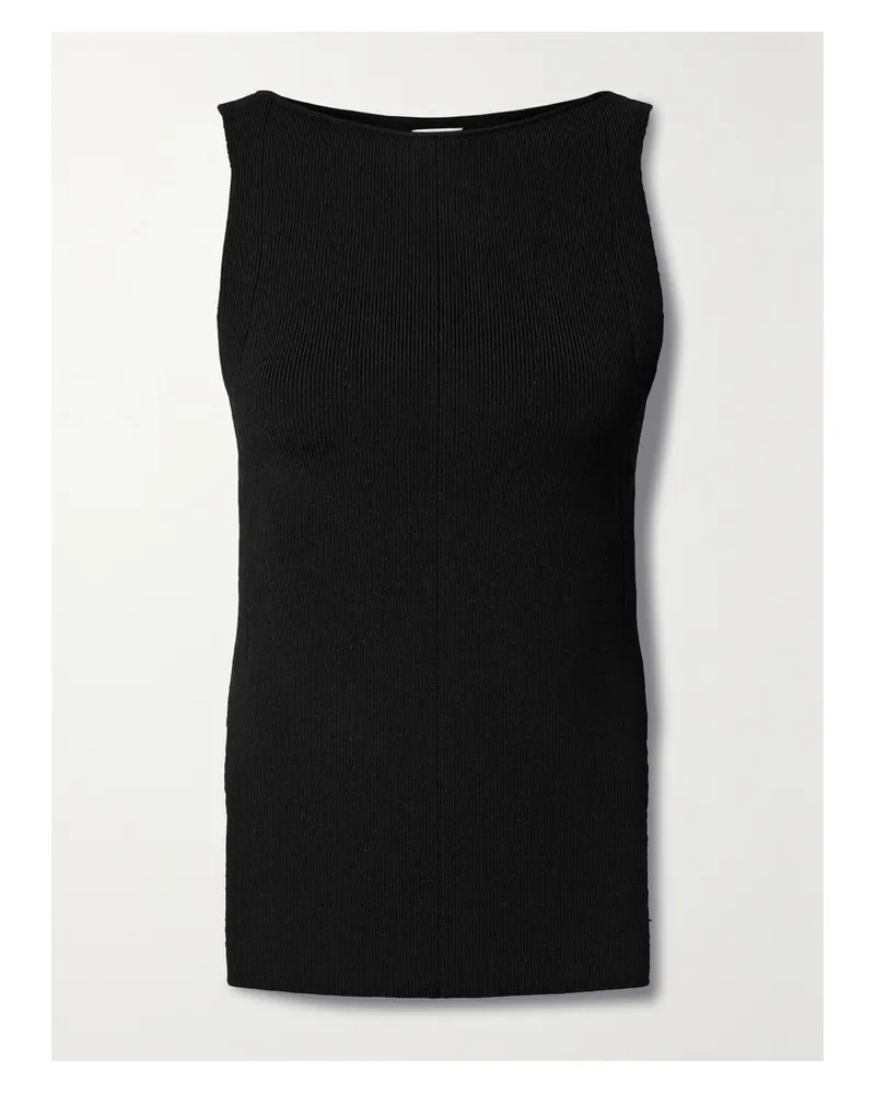 KHAITE Evelyn Oberteil Aus Rippstrick - Schwarz Schwarz