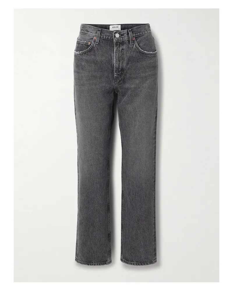 AGOLDE Valen Mid-rise Straight-leg Jeans - Gray Gray