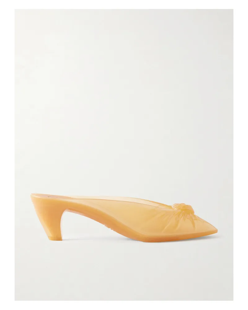 Chloé Ruched Tpu Mules - Yellow Yellow